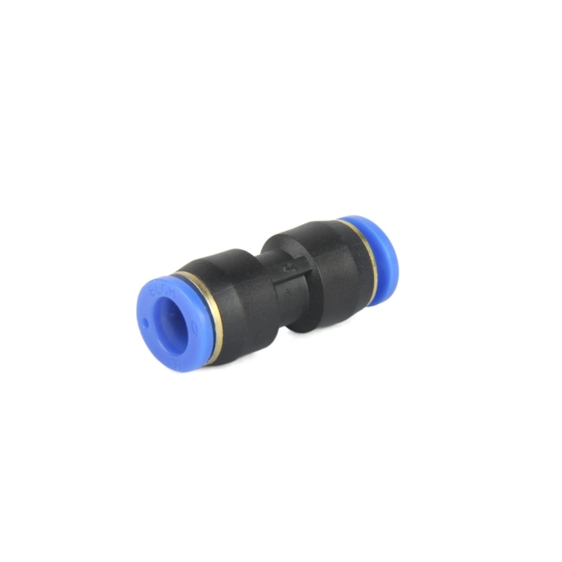 PU Black Plastic Pneumatic One Touch Tube Fitting