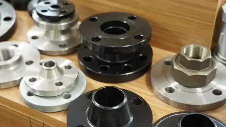 OEM profissional por atacado BS, ANSI, JIS, DIN Aço inoxidável 304L Aço carbono A105 Pescoço de soldagem forjado 150lbs Flanges forjadas com rosca Preço de fábrica